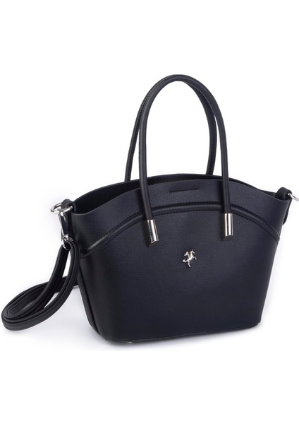 Kadın Mini Sepet Çanta El ve Çapraz Çanta Siyah Golf ( 20x18cm) fiyatları