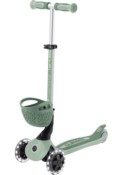 Go Up Baby 360 Işıklı Scooter - Zeytin Yeşili