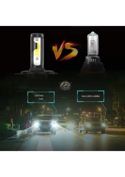 Fiat Tipo Uzun - Kısa Faruyumlu Şimşek Etkili Led Xenon Light Series H4