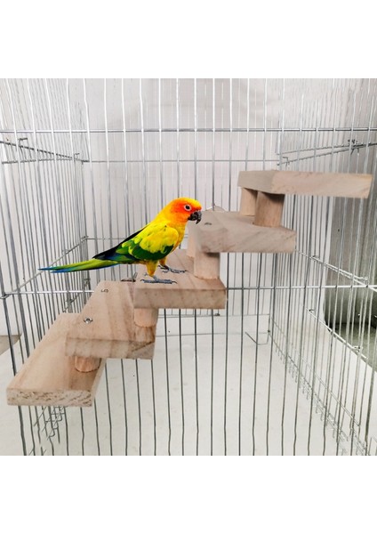 3 Merdiven Stili Hamster Merdiven Oyuncakları Katmanlar Ahşap Merdiven Kuş Papağan Oyuncak Tırmanma Merdivenleri Evcil Hayvan Oyuncak Hediye Evcil Kafes Aksesuarları (Yurt Dışından)