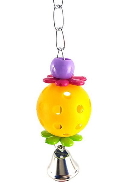 Huoxun Shopb 1 Adet Sarı Stil 1 Adet Papağan Oyuncakları Plastik Eğlenceli Evcil Kuş Papağan Tırmanma Isırma Çiğneme Asılı Salıncak Çan Top Kuş Etkileşimli Oyuncak Evcil Hayvan Malzemeleri (Yurt Dışından)