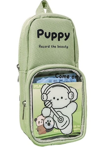 Okul Çantası, Kalem Kutusu, Geniş Kapasiteli Kırtasiye Çantası, Yüksek Görünümlü Ayakta Duran Kalem Kutusu, Ortaokul Kızları Için Yeni Dikey Kırtasiye Kutusu (Yurt Dışından)