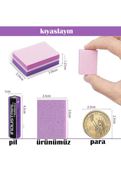 Mini Tırnak Törpüsü 100/180 Grid 3 Adet 720723 fırsatları