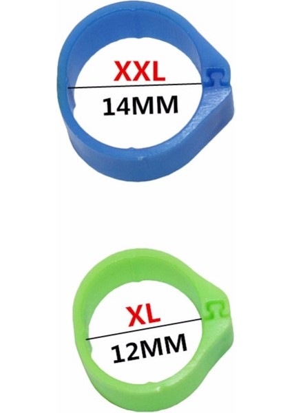Yeşil Stil 1.2cm Çiftlik Tavuk Bacak Iç Çapı Dijital Kuş Ayak Halkası Güvercin Ördek Kaz 10 Renk Kuş Malzemesi (Yurt Dışından) fiyatları