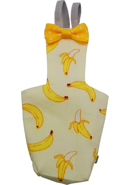 Muz Tarzı S Beden Papağan Kuşu Güvercin Bez Pantolonlu Yaylı Sevimli Renkli Çiçekli Muhabbet Kuşu Güvercinler Küçük Orta Büyük Evcil Kuşlar Uçuş Kıyafet Kıyafetleri (Yurt Dışından)