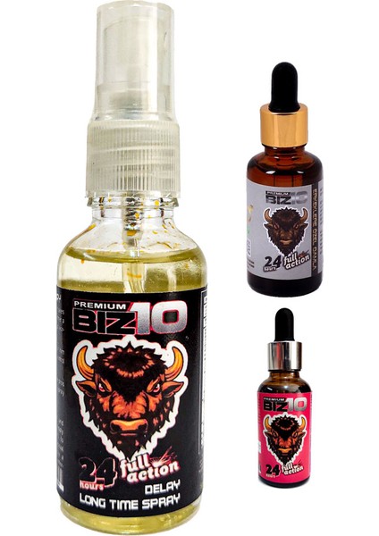 BIZ10 Men Drops + Women Damlàsı + Géciktirici Spréy 3 Lü Hazırlanma Hazırlama Fantézi Zévk Séti 7 fiyatları