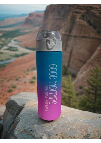 500ML Good Morning Baskılı Mat Motivasyon Su Matarası fiyatları