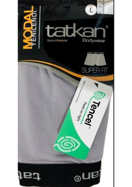 Tatkan 2'li Erkek Likralı Modal Boxer