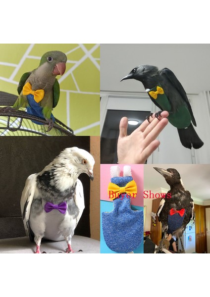 P10A455E Stili Xl Beden Muhabbet Kuşu, Muhabbet Dili, Muhabbet Kuşu Kıyafetleri Için Papağan Güvercin Bebek Bezi Uçuş Takımı - Orta Boy Kuşlar Için (Yurt Dışından)