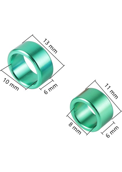 Siyah Stil Iç Çap 8mm Ev Hayvanı Kuş Ayak Halkası Alüminyum Kuş Halkası Güvercin Bacak Bantları Açık Hava Uçuş Eğitimi Tanımlama Ayak Halkası 6 Renk (Yurt Dışından)