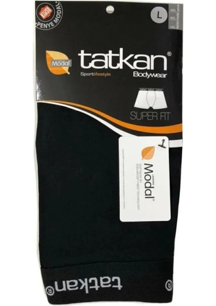 Tatkan 2'li Erkek Likralı Modal Boxer