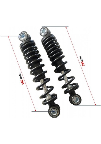 Yuki Yk-32 Greta Elektrikli Bisiklet 3 Tekerlek Arka Amortisör (160 Mm.)