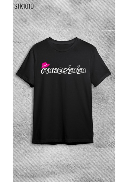 Anne Çocuk Annesinin Kızı Baskılı Kombin T-Shirt (Adet Fiyatıdır)