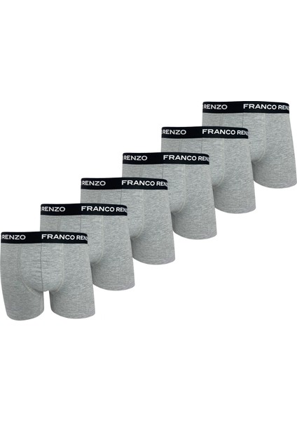 Erkek 6'lı Lüx Kutulu Pamuklu ve Likralı Boxer