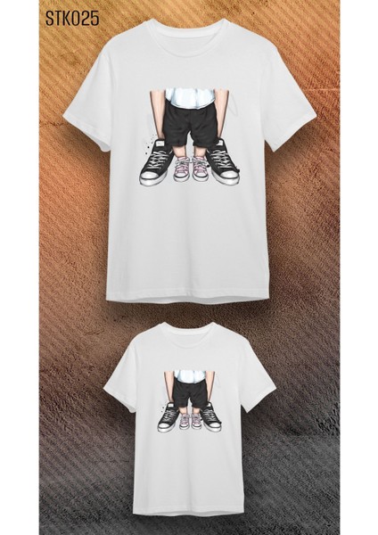 Baba Çocuk Kombin T-Shirt -Babalar Günü Tişört - (Tek Adet Fiyatıdır. Kombin Yapmak Için Ekleyiniz)