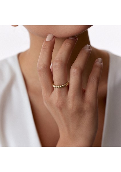 8 Ayar Altın Kruvasan Kadın Yüzük fiyatları