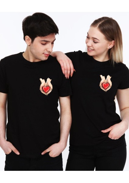 Sevgili Kombini Baskılı Unisex Tişört (Tek Adet Fiyatıdır. Kombin Için Ayrı Ayrı Sipariş Veriniz)2