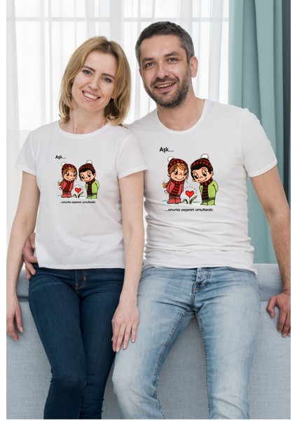 Sevgili Şıpsevdi Baskılı Unisex Tişört (Tek Adet Fiyatıdır. Kombin Için Ayrı Ayrı Sipariş Veriniz)