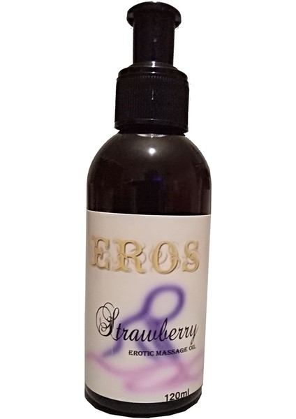 Msgo - Eros Massage 120 ml Oil Strawberry Snmx - Aromatik Çilekli Erottic Masaj Yağı Büyük - Bay Bayan Kullanım