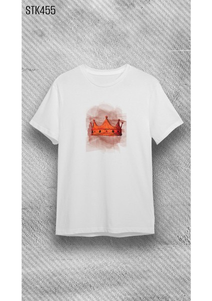 Beyaz %100 Pamuk Süprem Bisiklet Baskılı T-Shirt