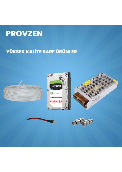 Hikvision Colorvu Gece Renkli 13 Kameralı Set 1 Tb HDD