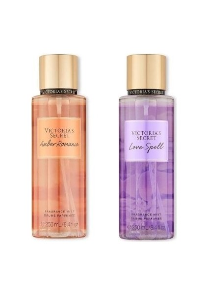 Vıctorıa's Secret Amber Romance-Love Spell Vücut Spreyi Ikili Set