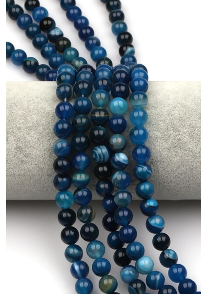 Madagaskar Akik Doğal Taş Dizi 8 mm Küre Kesim