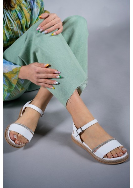 Kadın Sandalet Taşlı 0012056 fırsatları