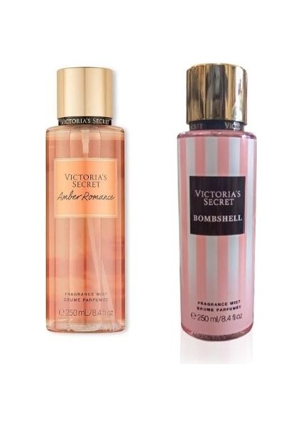 Vıctorıa's Secret Amber Romance-Bombshell Vücut Spreyi Ikili Set
