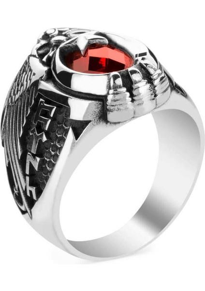 Kartal Başlı Göktürkçe Türk ve Ay Yıldız Bekçi Yüzüğü fiyatları