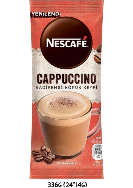 Cappuccino Kadifemsi Köpük Keyfi Toz Karışım 24*14gr