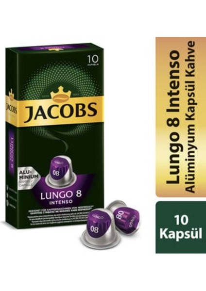 Capsule Lungo 8 Intenso 52 gr ( 12 Adet )