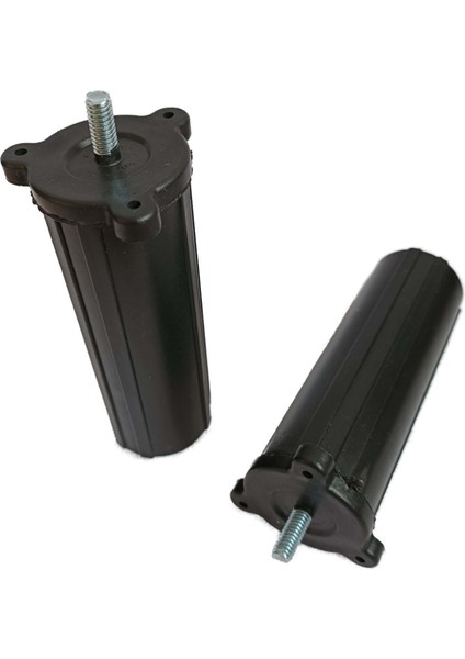(Vida Ölçüsüne Dikkat) - Orta Plastik Mobilya Koltuk Kanepe Ayağı 4 Adet Siyah 14 - 19 cm 5/16 Vida modelleri