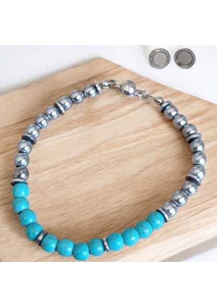 Firuze Taşı Bileklik Hematit Taşı Bileklik Mıknatıs Klipsli Bileklik Varasit Taşı modelleri