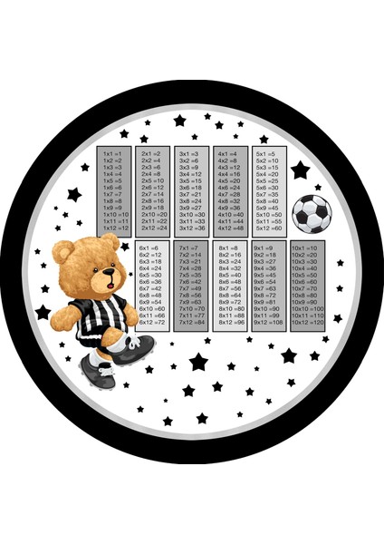 Sevgili Takımım Eğitici Çocuk Odası Halısı / 90 x 90 cm