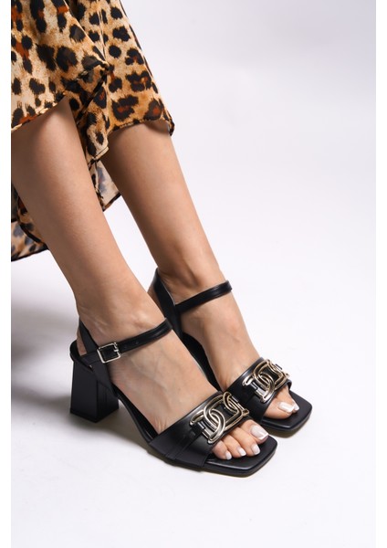 Rumnieth Kadın Topuklu Sandalet 001287