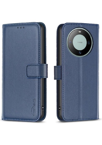 Huawei Mate 60 Çok Renkli Iş Deri Çanta Cüzdan Kartı Için Flip Case (Yurt Dışından)