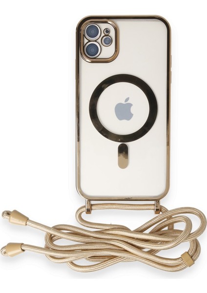 Apple iPhone 11 Kılıf Divo Lazer Askılı Magsafe Kapak