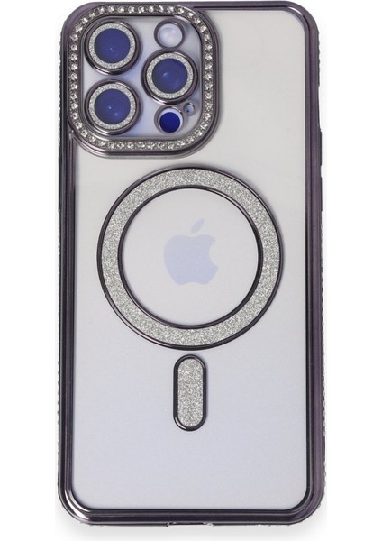 Apple iPhone 15 Pro Kılıf Joke Simli Magneticsafe Kılıf