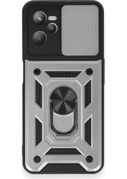 Realme C35 Kılıf Pars Lens Yüzüklü Silikon