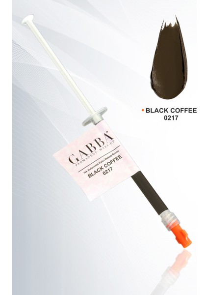 217- Black Coffee Tek Kullanımlık Kalıcı Makyaj ve Microblading Kaş Boyası- Pigmenti