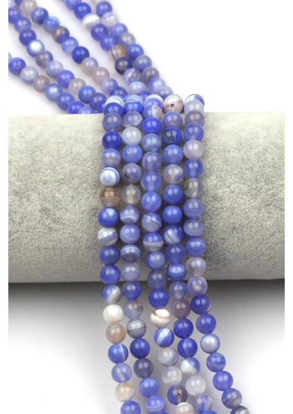 Madagaskar Akik Doğal Taş Dizi 6 mm Küre Kesim