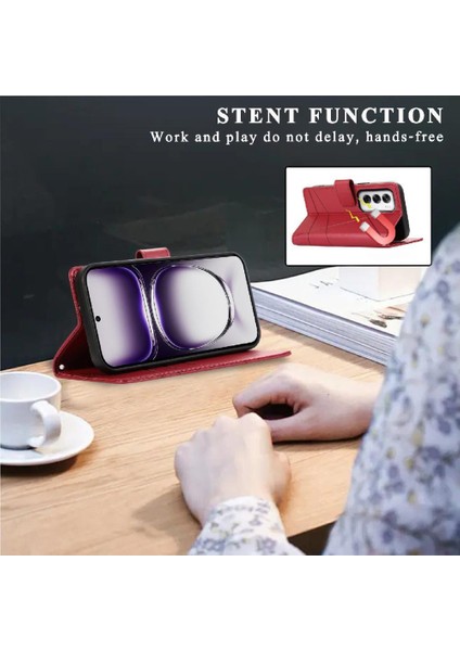 Oppo Oppo 12 5g Için Flip Case Kickstand Üç Kart Yuvaları Şok Emici (Yurt Dışından) indirimleri