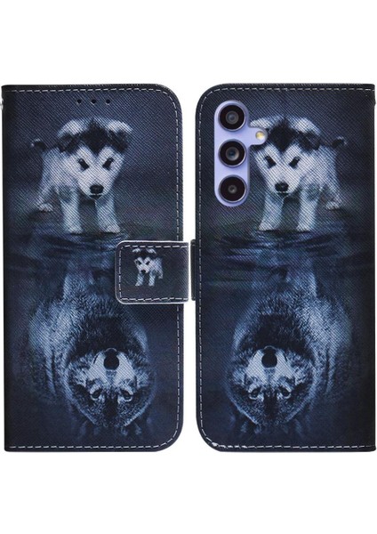 Samsung Galaxy Galaxy 5g Manyetik Kapatma Kart Yuvaları Için Flip Case Boyalı (Yurt Dışından)