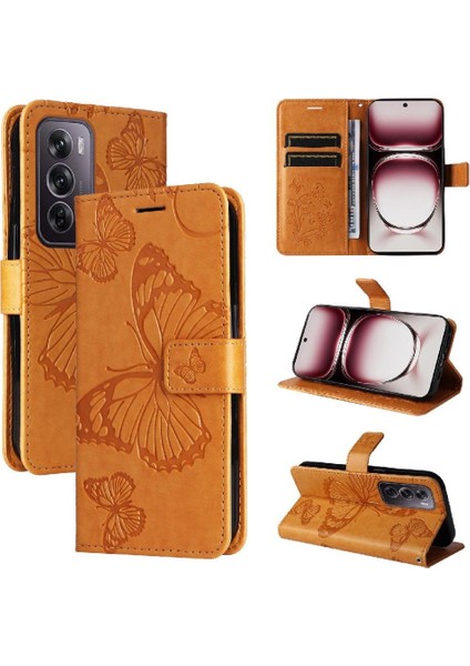 Oppo Için Kılıf Card 12 Pro 5g Flip Kickstand Pu Deri Kart Yuvası ile (Yurt Dışından)