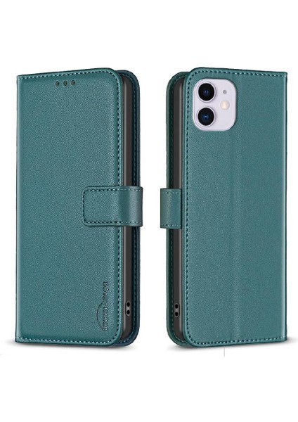 IPhone 11 Için Flip Case Çoklu Kart Yuvası Deri Çanta Iş Çok Renkli (Yurt Dışından)