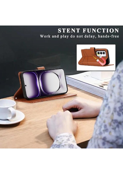 Oppo Oppo 12 5g Için Flip Case Kickstand Üç Kart Yuvaları Şok Emici (Yurt Dışından) indirimleri