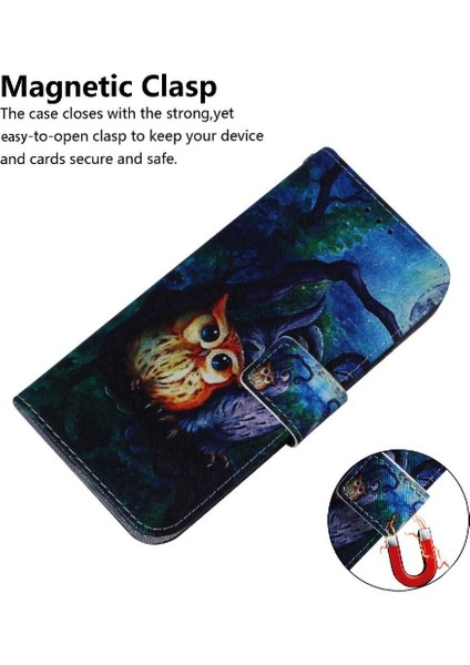 Oppo Oppo 10 Pro 5g Için Flip Case Pu Deri Boyalı Kart Yuvaları Cüzdan (Yurt Dışından)