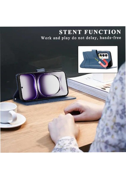 Oppo Oppo 12 5g Için Flip Case Kickstand Üç Kart Yuvaları Şok Emici (Yurt Dışından) indirimleri