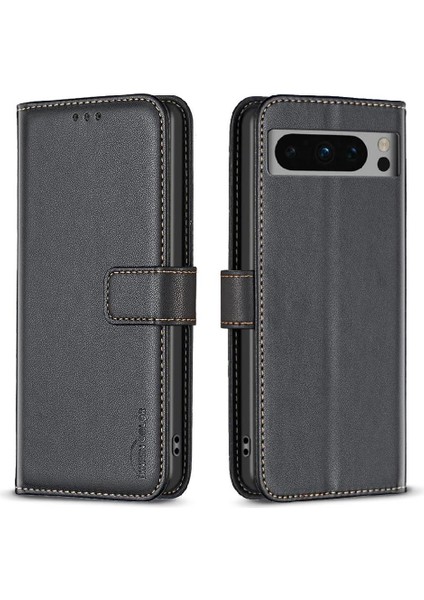 Google Pixel 8 Pro Çok Renkli Deri Kılıf Çoklu Kart Yuvası Için Flip Case (Yurt Dışından)